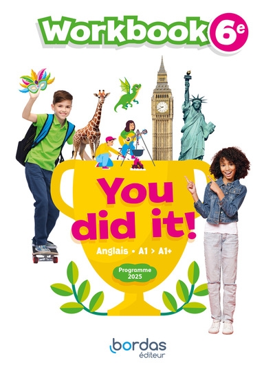 You did it! - anglais 6e - 2025 - workbook - elève - Image principale
