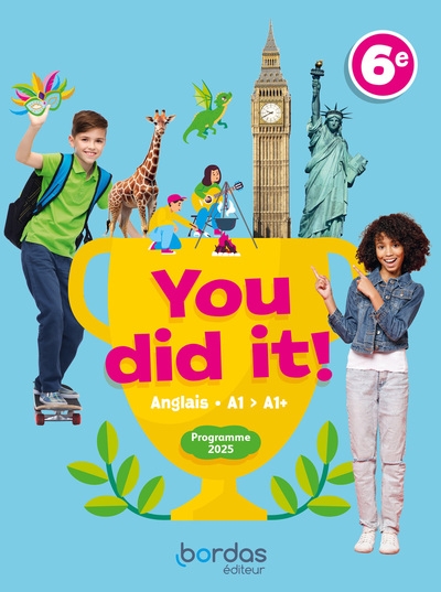 You did it! - anglais 6e - 2025 - manuel - élève - Image principale