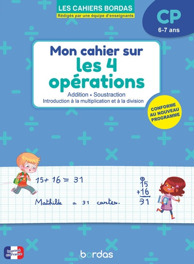 Mon cahier sur les 4 opérations cp - Image principale