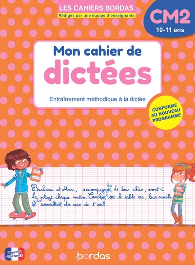 Les cahiers bordas - mon cahier de dictées cm2 - Image principale