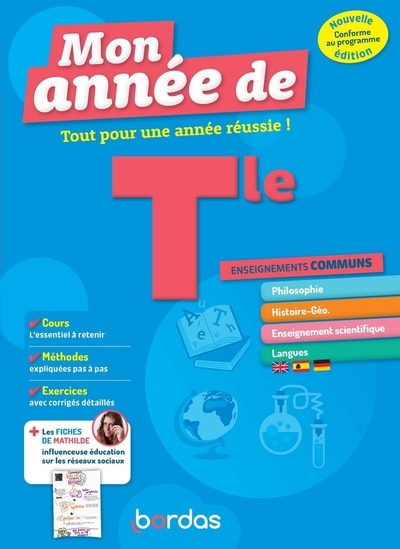 Mon année de tle enseignements communs - Image principale