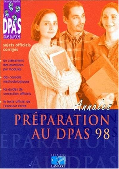 Preparation au dpas 1998 sujets officiels corriges - Image principale