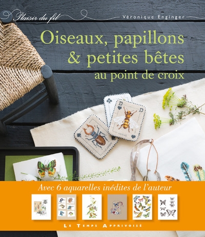 Oiseaux, papillons et petites bêtes au point de croix - Image principale