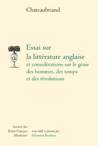 Essai sur la littérature anglaise et considérations sur le génie des hommes, des temps et des révolutions - Image principale