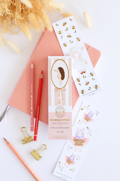 Marque-pages à colorier par annab et tous les mots doux - Image principale