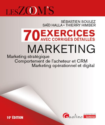 70 exercices avec corrigés détaillés - marketing - Image principale