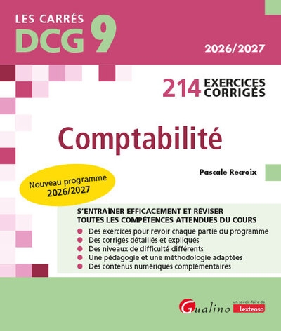 Dcg 9 - 214 exercices corrigés de comptabilité - Image principale