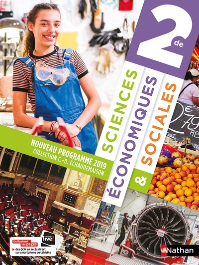 Sciences economiques & sociales 2de - manuel 2019 - Image principale