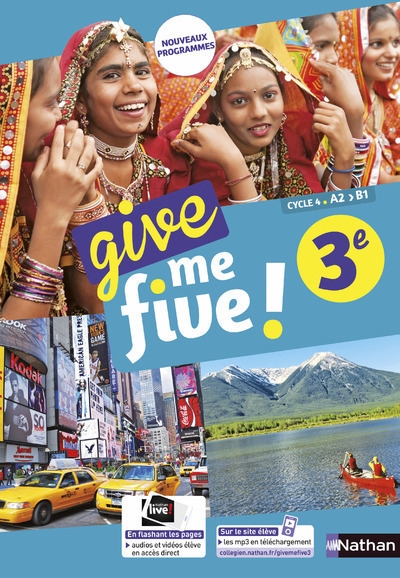 Give me five ! 3ème - manuel 2017 - Image principale
