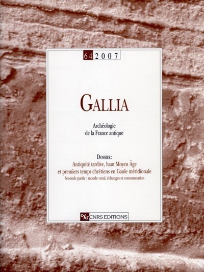 Gallia n°64 archéologie de la france antique - Image principale