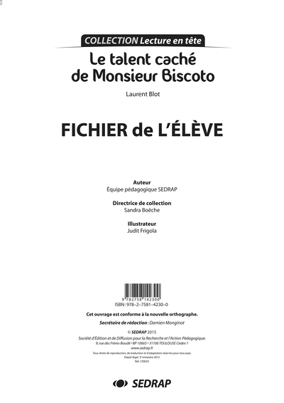 Talent cache de monsieur biscoto - fichier - Image principale