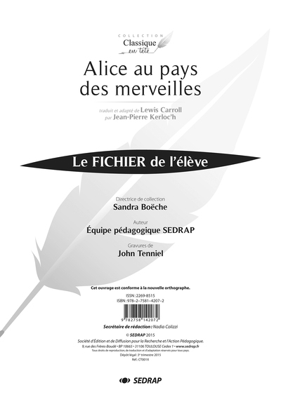 Alice au pays des merveilles - fichier - Image principale