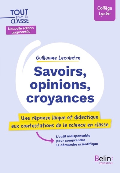 Savoirs, opinions, croyances (seconde édition) - Image principale