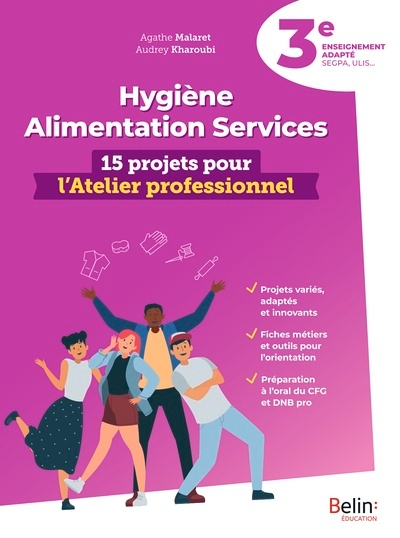 Hygiène alimentation services 3e - 15 projets pour l'atelier professionnel - Image principale