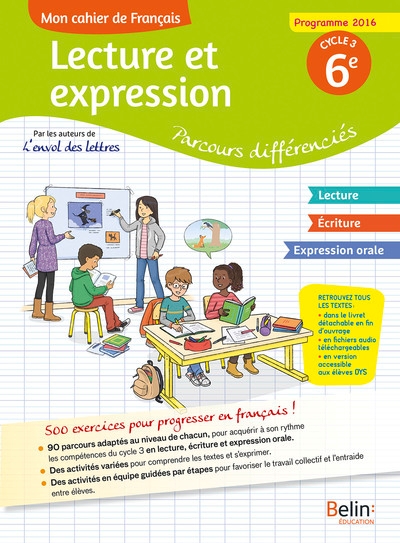 Mon cahier de français - 6e - Image principale