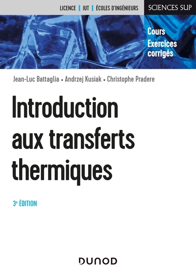 Introduction aux transferts thermiques - 3e éd. - cours et exercices corrigés - Image principale