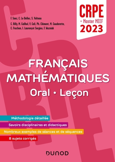 Concours professeur des écoles - français et mathématiques - oral/leçon - crpe 2023 - master meef - Image principale