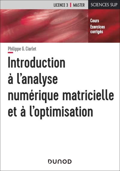 Introduction à l'analyse numérique matricielle et à l'optimisation - 5è éd. - Image principale