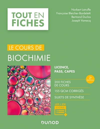 Le cours de biochimie - 2e éd - Image principale