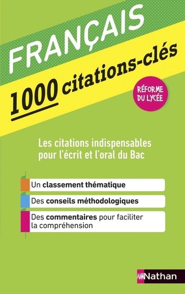 1000 citations-clés - français - Image principale