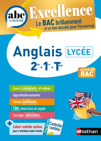 Abc bac excellence anglais 2de, 1re, term. - Image principale