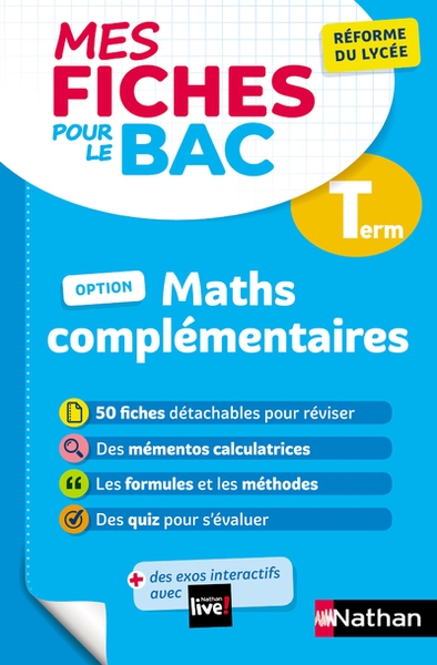 Mes fiches pour le bac - maths complémentaires term - Image principale