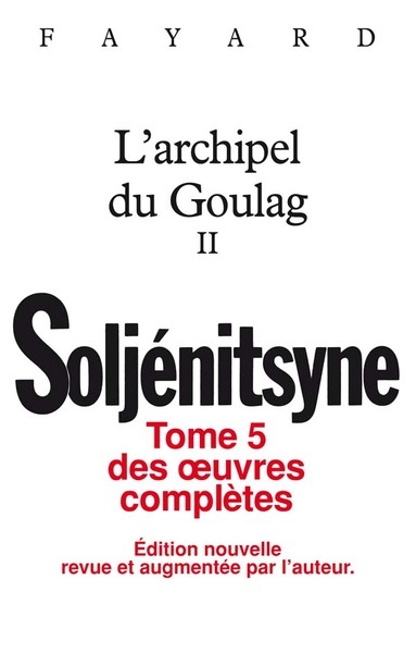 Oeuvres complètes tome 5 - l'archipel du goulag tome 2 - Image principale