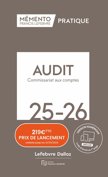 Mémento audit et commissariat aux comptes 2025 2026 - Image principale