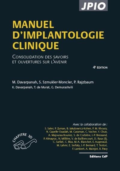 Manuel d'implantologie clinique - Image principale
