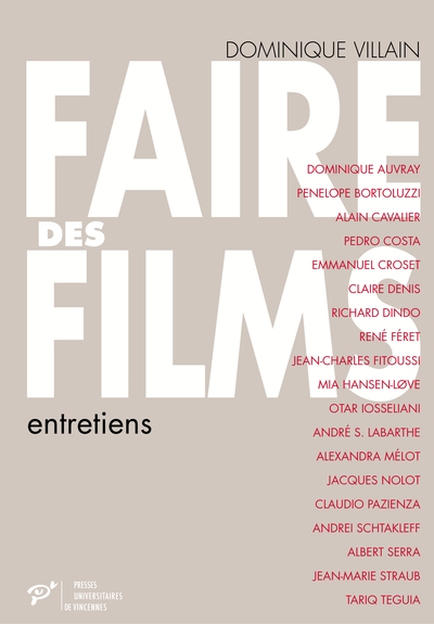 Faire des films. entretiens - Image principale