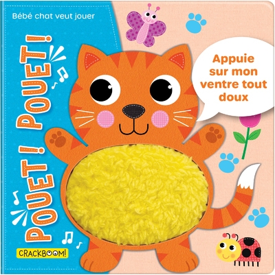 Pouet ! pouet ! bébé chat veut jouer - appuie sur le ventre des animaux pour les entendre faire pouët pouët - tout-carton dès 6 mois - Image principale