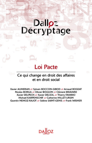 Loi pacte - ce qui change en droit des affaires et en droit social - Image principale