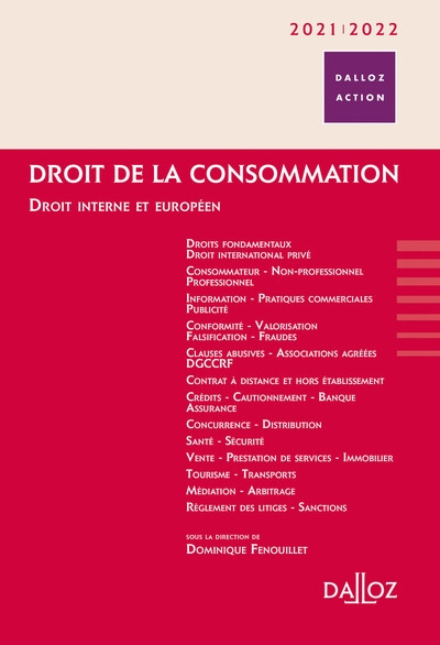Droit de la consommation 2021/2022 - Image principale