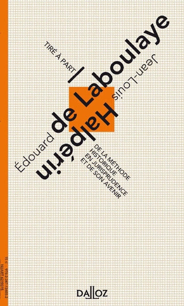 De la méthode historique en jurisprudence et de son avenir - volume 7 - Image principale