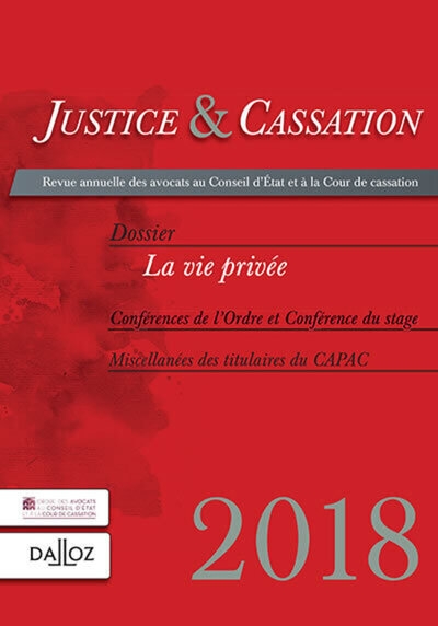 Justice et cassation 2018 - la vie privée - Image principale