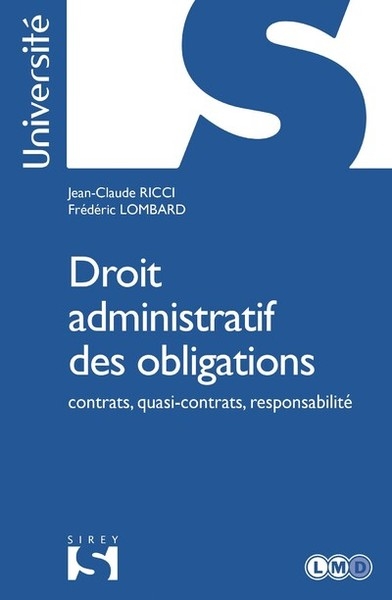 Droit administratif des obligations - contrats, quasi-contrats, responsabilité - Image principale