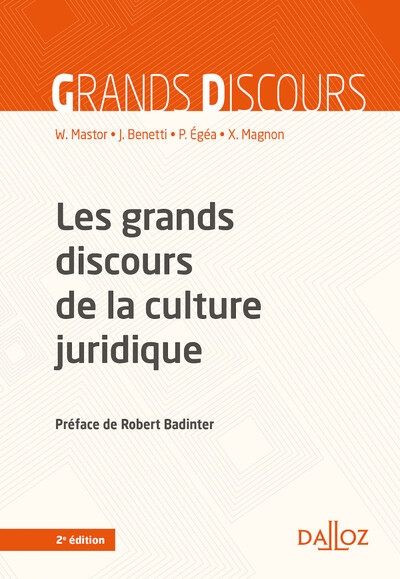 Les grands discours de la culture juridique. 2e éd. - Image principale