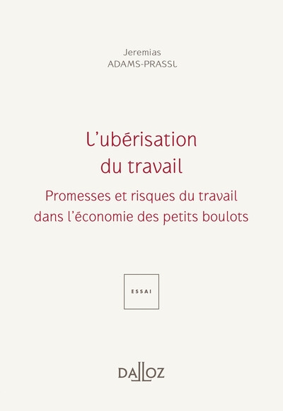 L'ubérisation du travail - promesses et périls du travail dans l'économie des petits boulots - Image principale
