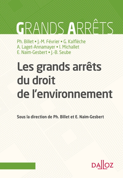 Les grands arrêts du droit de l'environnement - Image principale