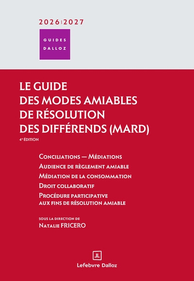 Guide des modes amiables de résolution des différends 2026/2027. 4e éd. - Image principale