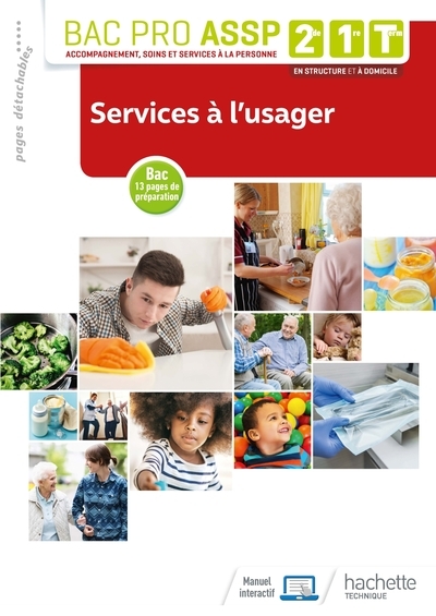 Services à l'usager 2de, 1re, tle bac pro assp - livre élève - éd. 2019 - Image principale