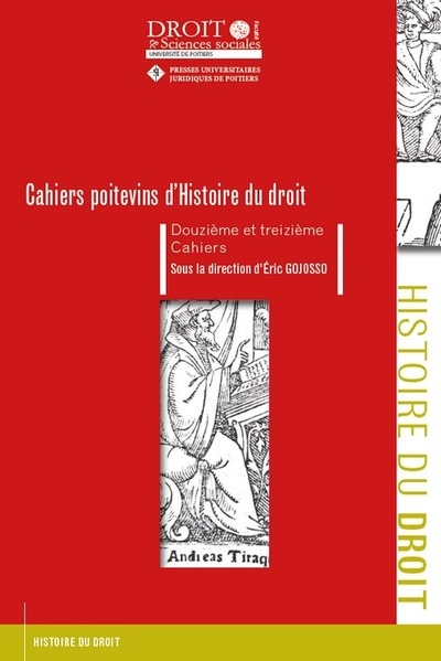 Cahiers poitevins d'histoire du droit - douzième et treizième cahiers - Image principale