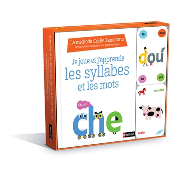 Coffret je joue et j'apprends les syllabes et les mots - la méthode cécile zamorano - Image principale