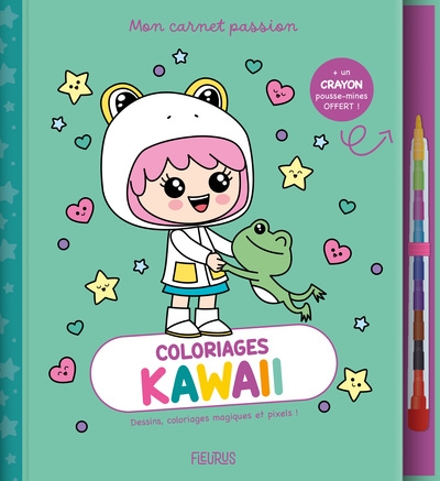 Mon carnet passion coloriages kawaii - Image principale