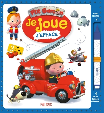 Je joue, j'efface - p'tit garçon (pompier) - Image principale