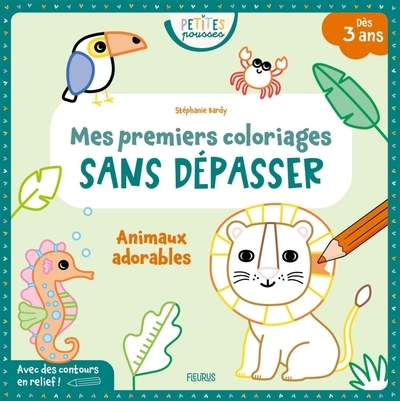 Mes premiers coloriages sans dépasser - animaux adorables - Image principale