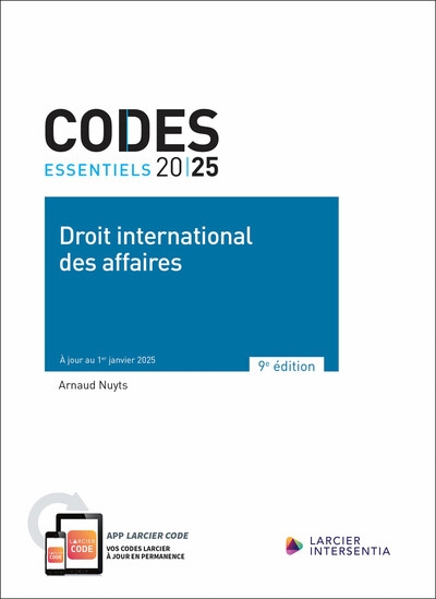 Code essentiel - droit international des affaires 2025 - Image principale