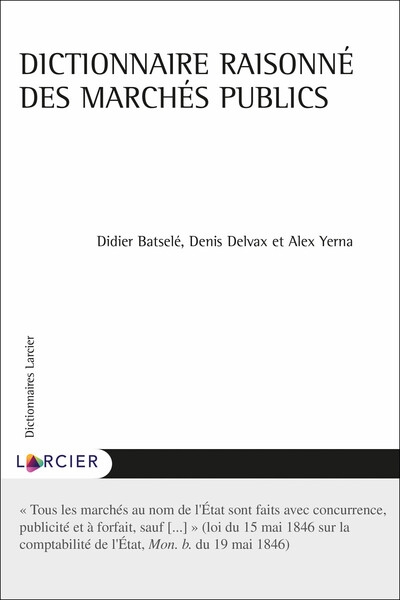 Dictionnaire raisonné des marchés publics - Image principale