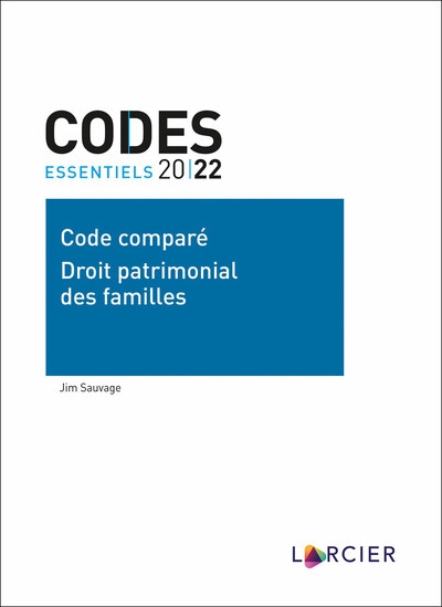 Codes essentiels 2022 - code comparé - droit patrimonial des familles - Image principale