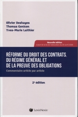 Reforme du droit des contrats du regime general et de la preuve des obligations - Image principale